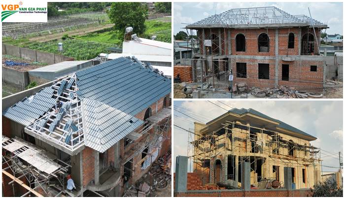 Thi công mái ngói Cẩm Mỹ